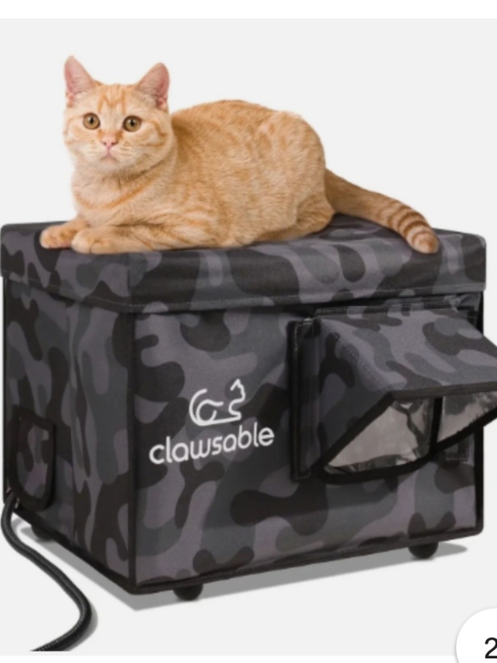 Clawsable cat outdoor/indoor thermal house